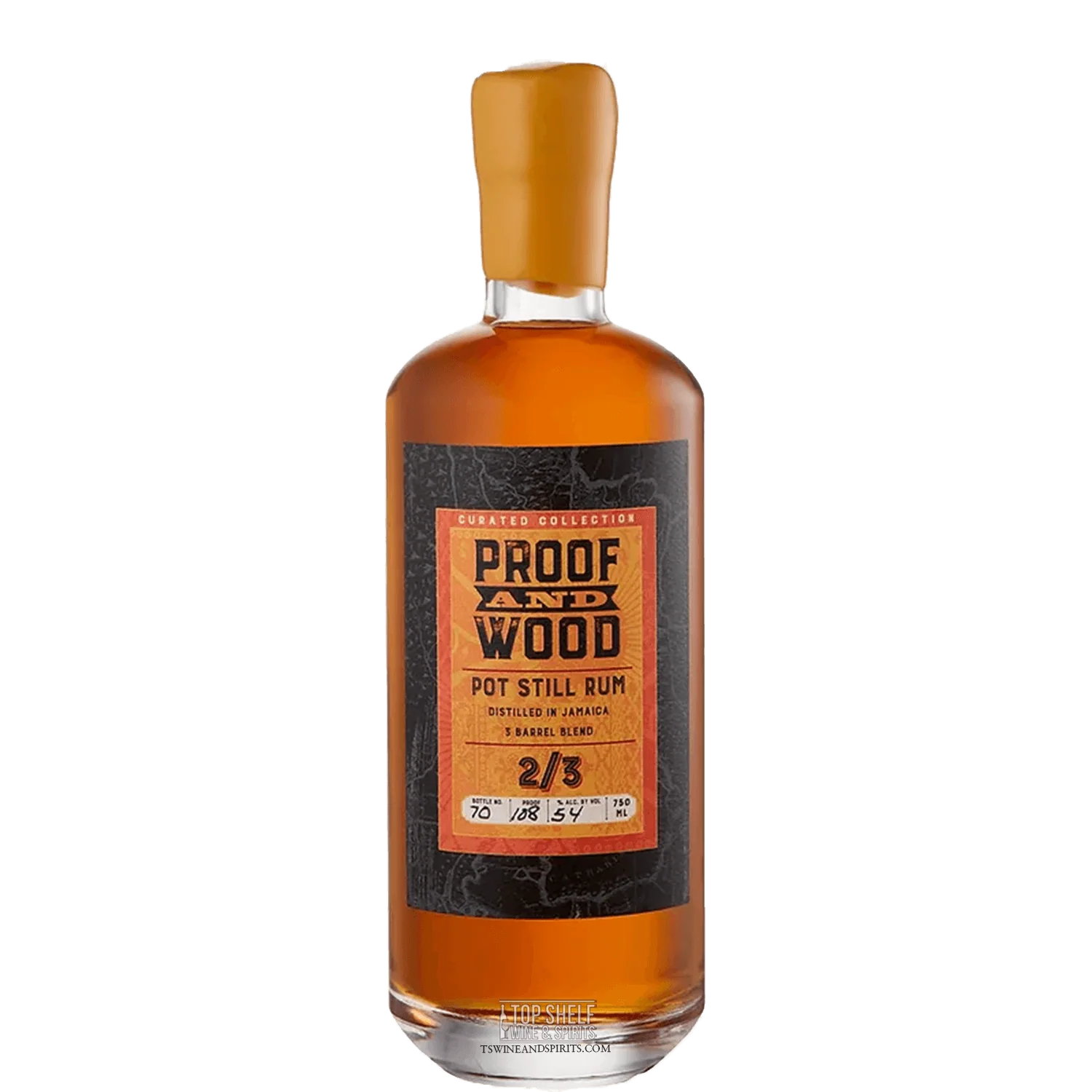 Proof and Wood Pot Still Rum 2/3 750 ml