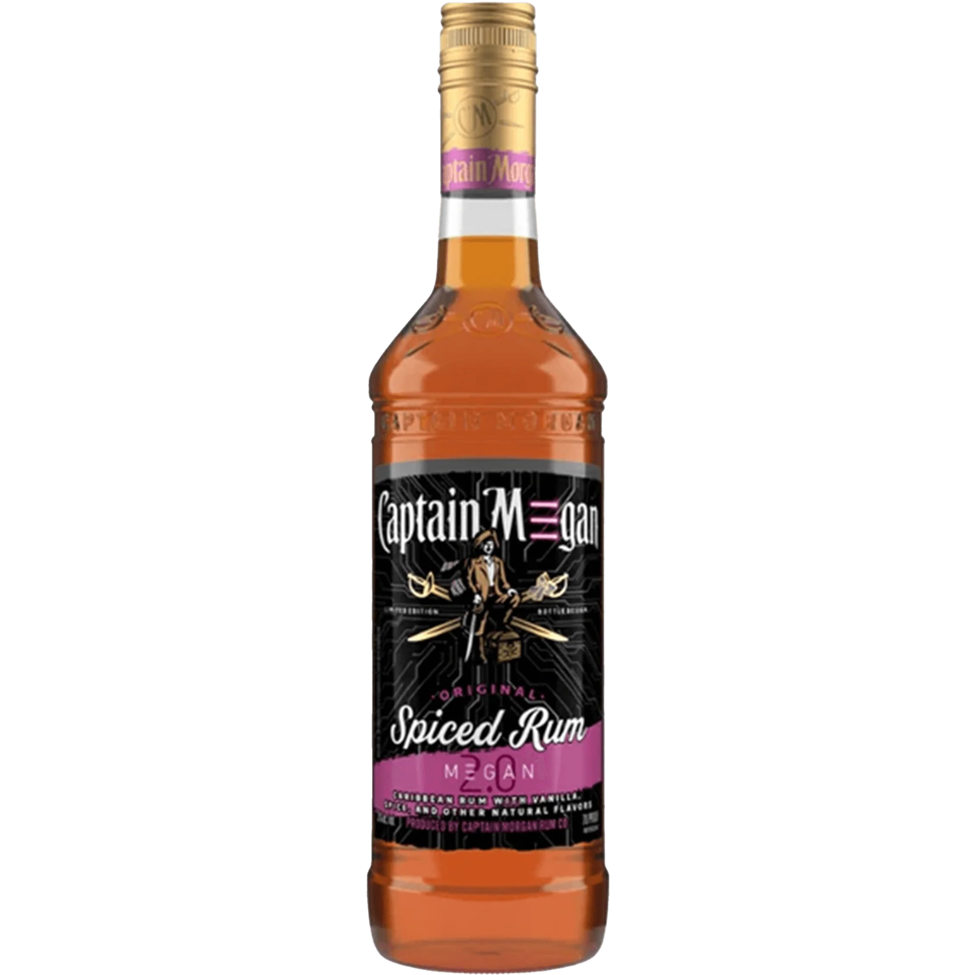 Captain Morgan Limited Edition Spiced Rum Megan 2.0 750 ML
