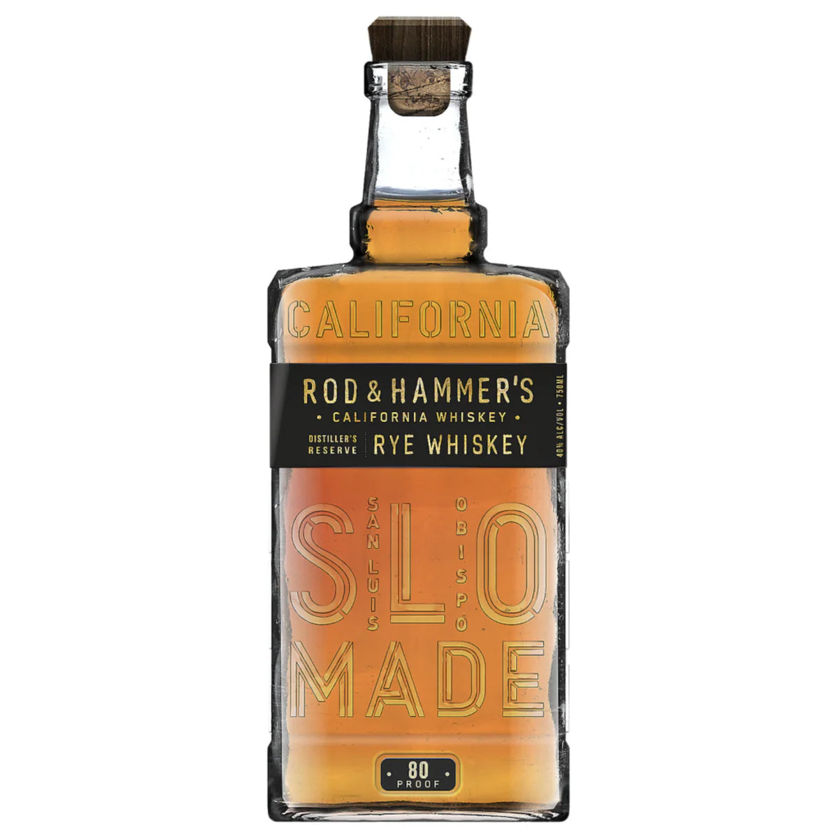 Rod & Hammer SLO Stills Reserve Rye Whiskey 750ml