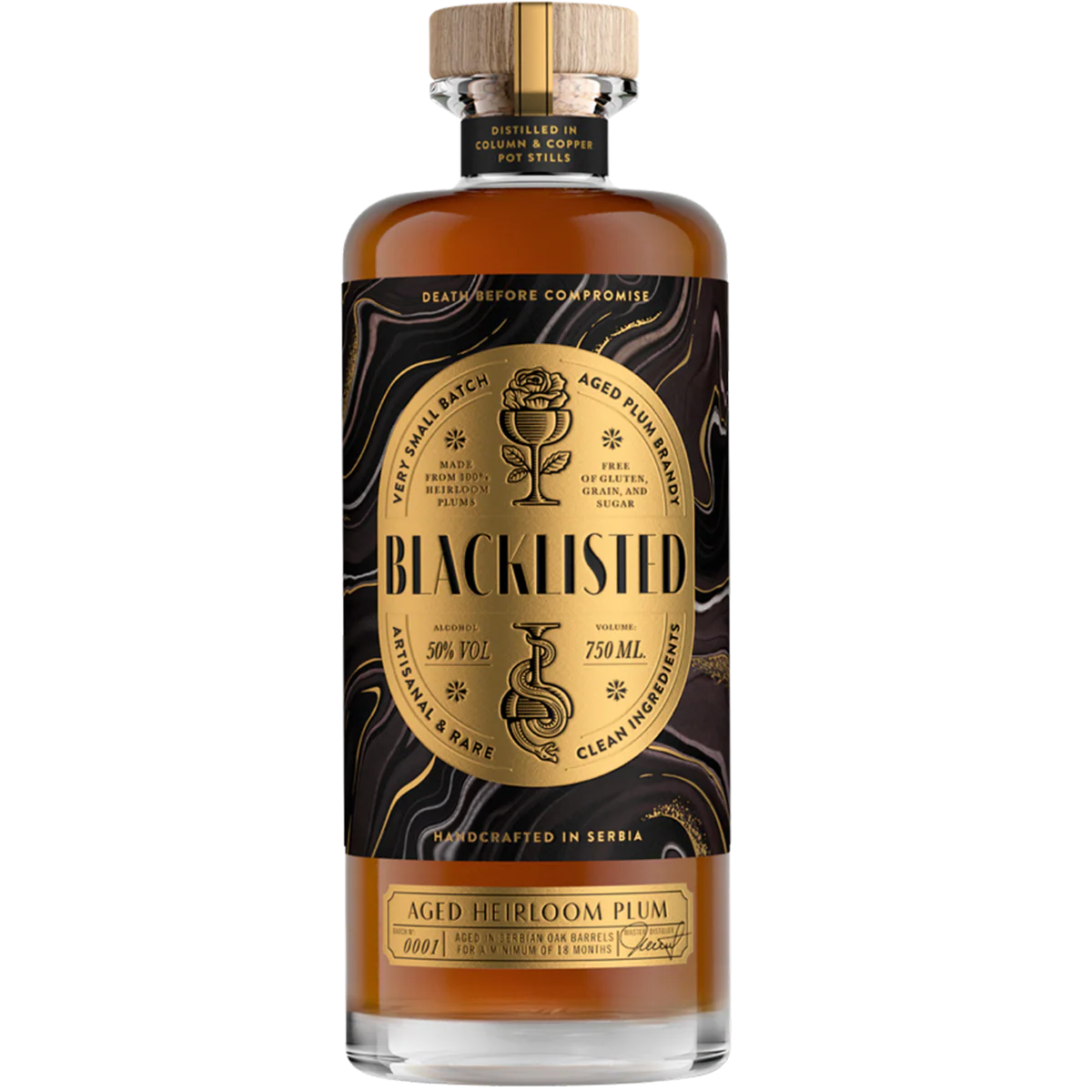 Blacklisted Brandy BLACKLISTED AGED PLUM 750 ml