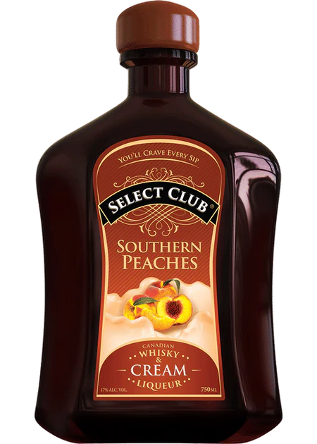 Select Club Southern Peaches Canadian Whisky and Cream Liqueur 750 ml