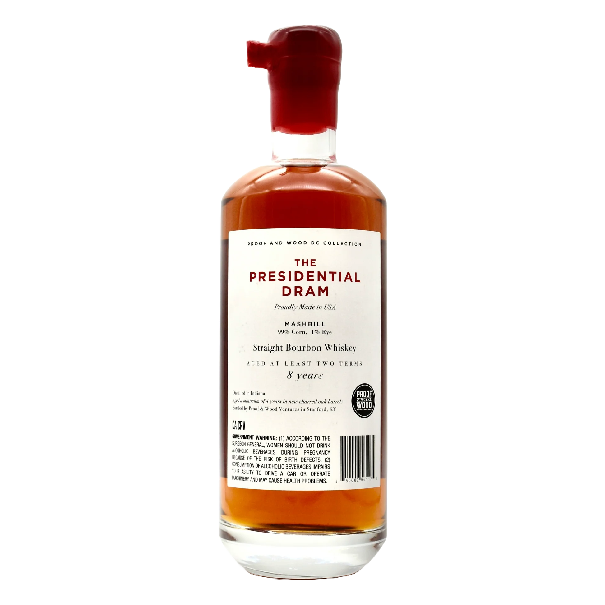 The Presidential Dram Single Barrel Straight Bourbon 8 year 700 ml