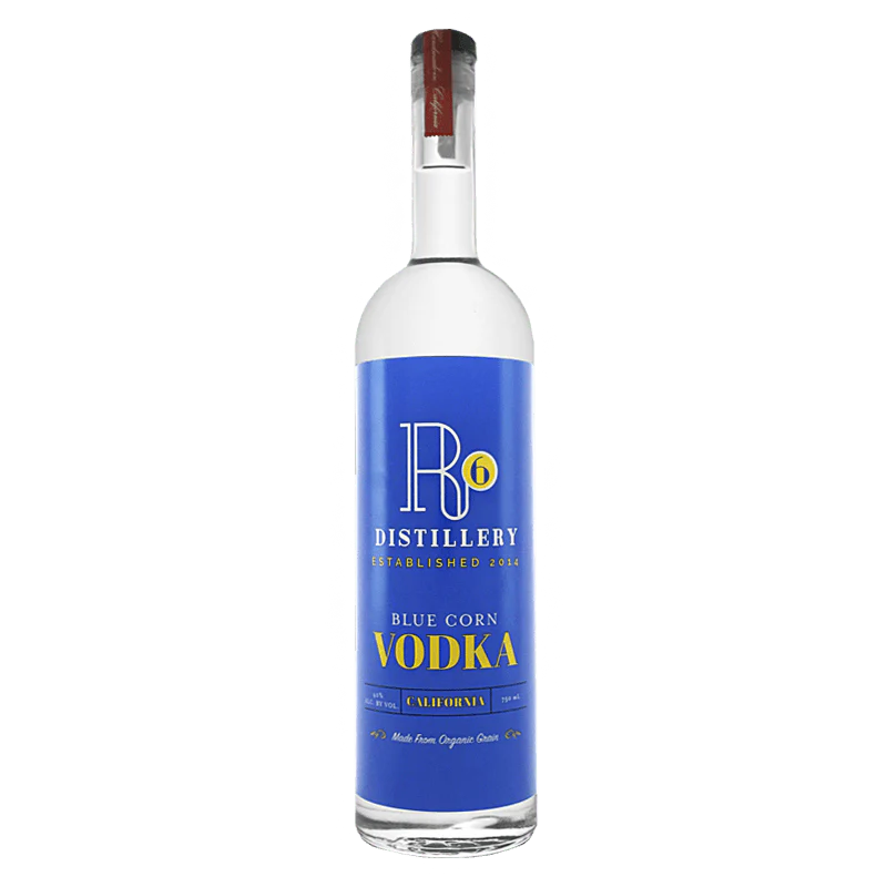 R6 Distillery Blue Corn Vodka California 750 ml