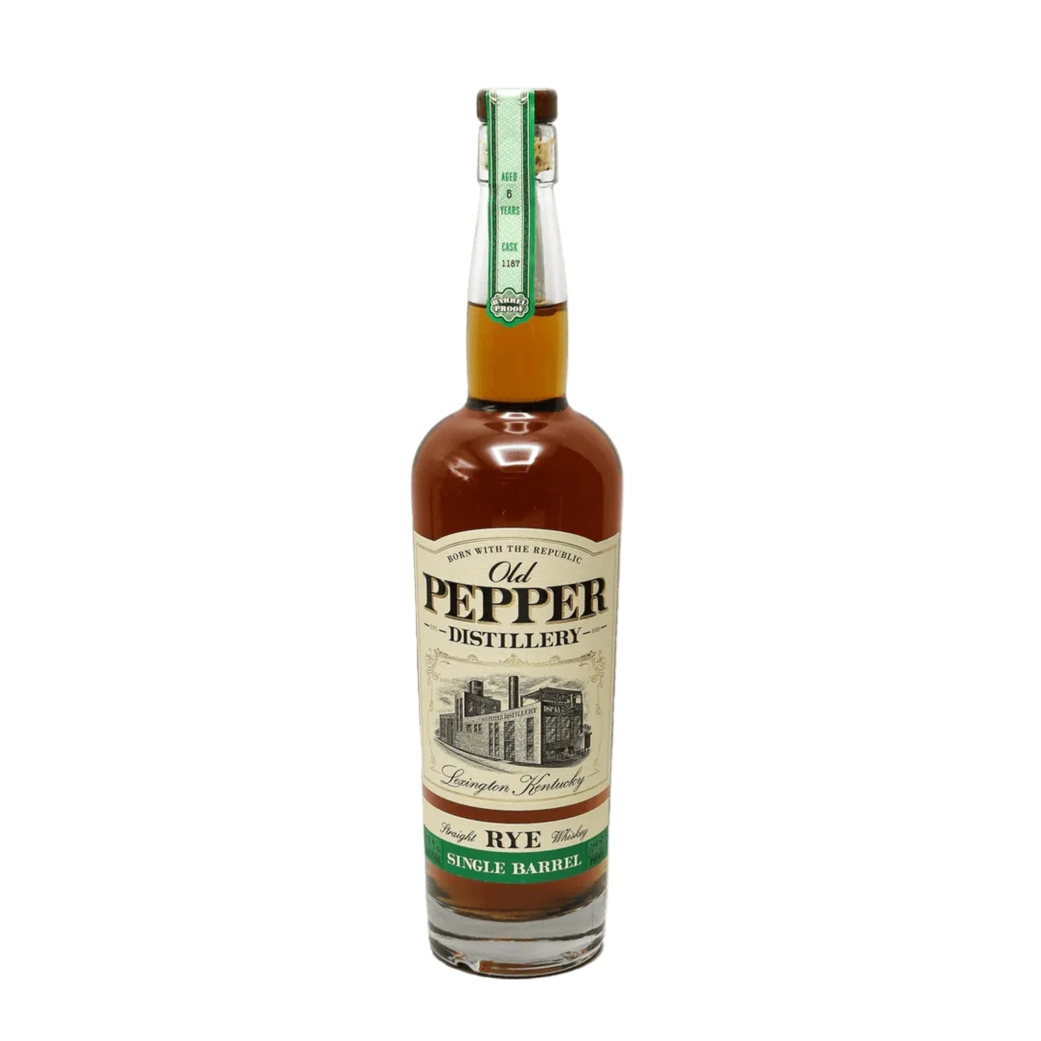 Old Pepper Single Barrel Rye Barrel Proof 750 ml