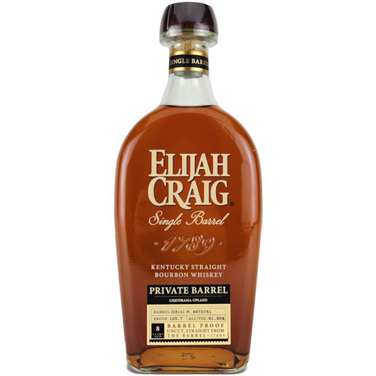 Elijah Craig Private Barrel Kentucy Straight Bourbon Barrel No 7173199 750 ML