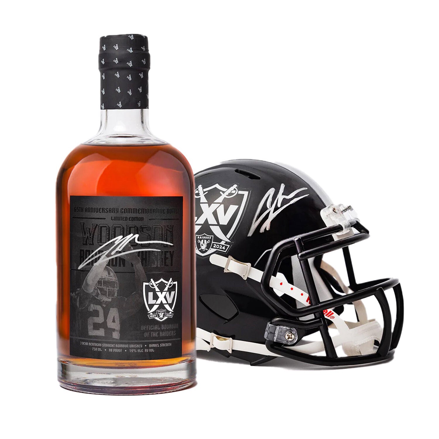 Woodson Whisky 65th Anniversary Limited Edition Charles Woodson Raiders 750 ML
