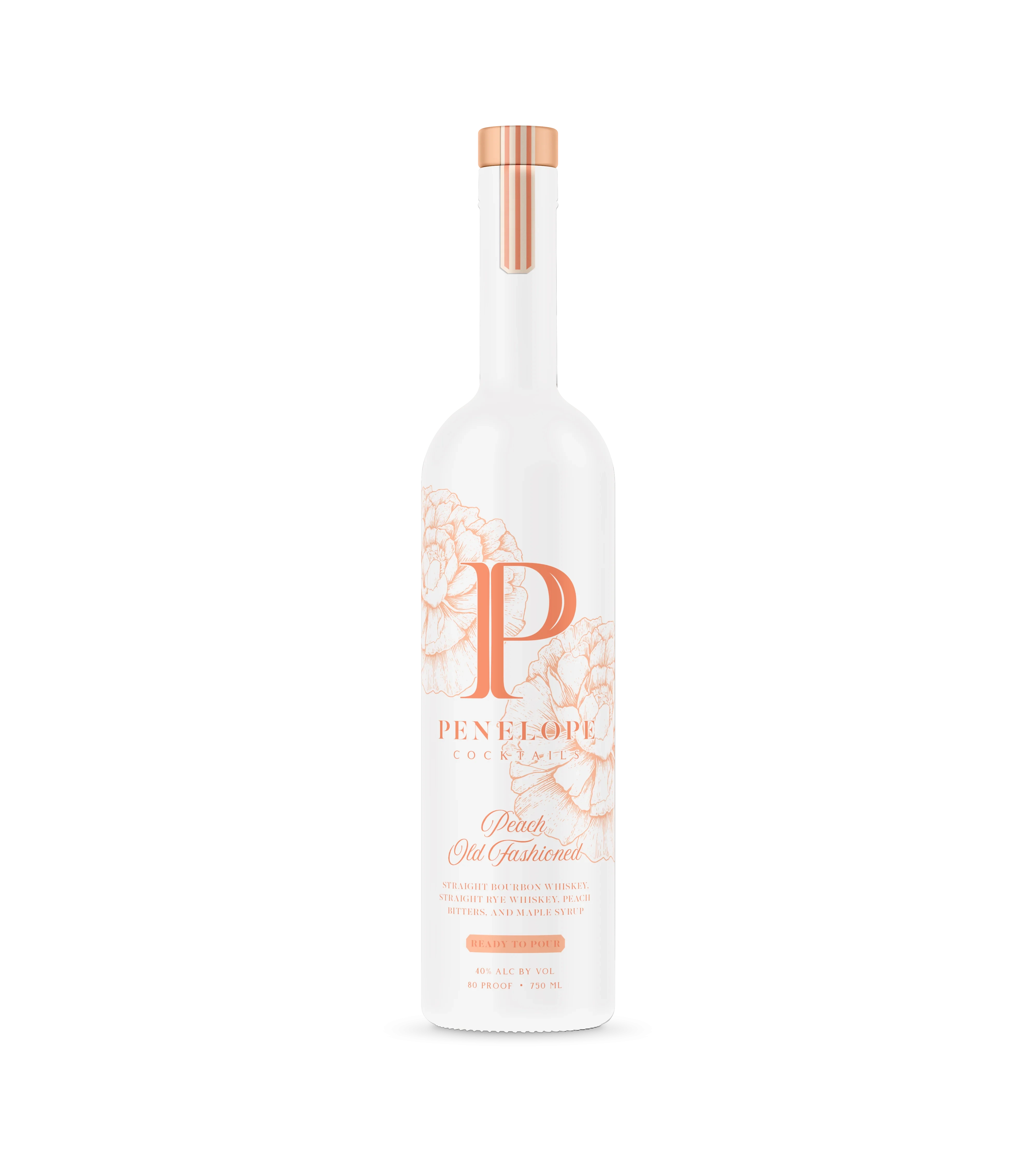 Penelope Peach Old Fashioned Cocktails Ready to Pour 750 ML