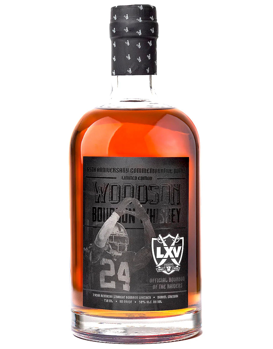 Woodson Whiskey 65th Anniversary Raiders “Blackout” Limited Edition Commemorative Bottle 750ml