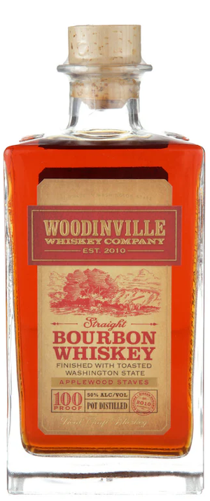 Woodinville Straight Bourbon Whiskey Applewood Staves 750ml