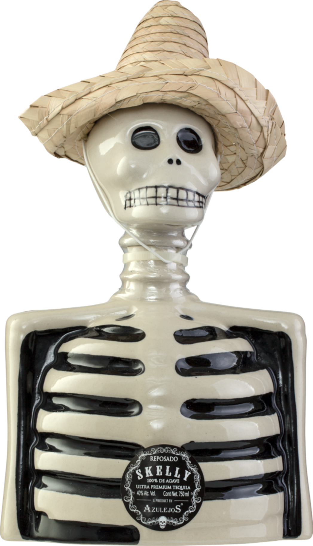 Skelly Tequila Reposado w Mariachi Hat 750 ml