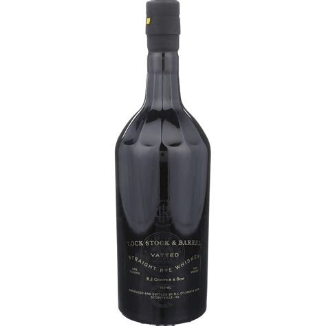Lock Stock & Barrel Vatted Straight Rye Whiskey 750ml