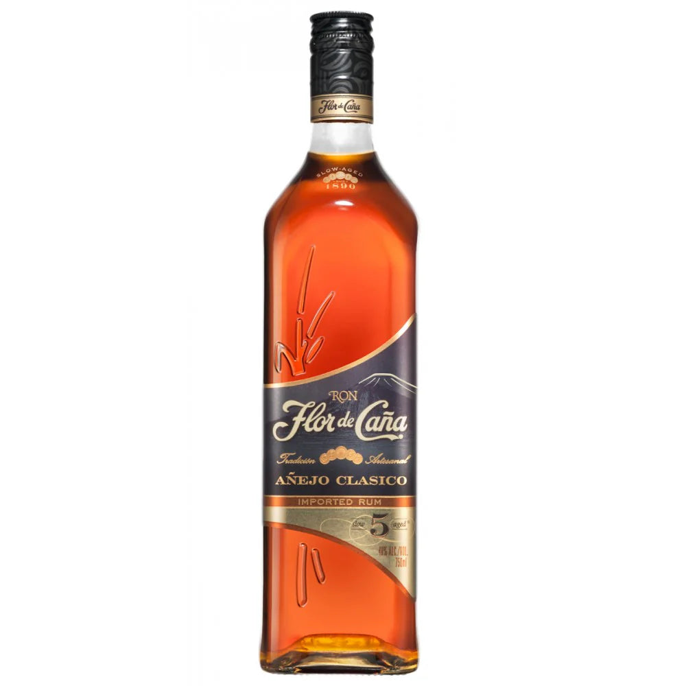 Flor de Cana Anejo Clasico Slow Aged 5 Year Rum 750 ml