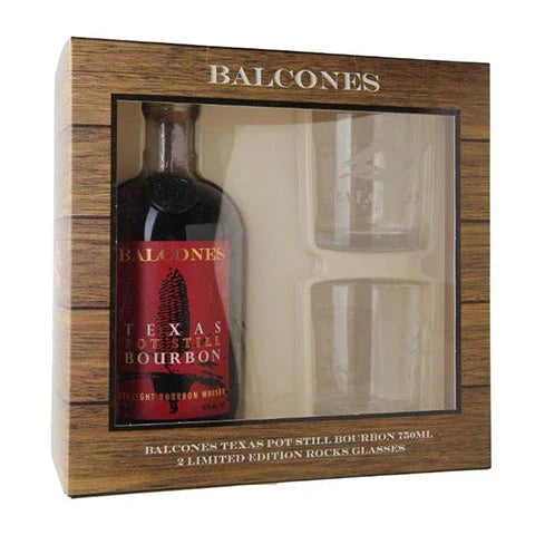 Balcones Texas Pot Still Bourbon Gift Set 750 ml