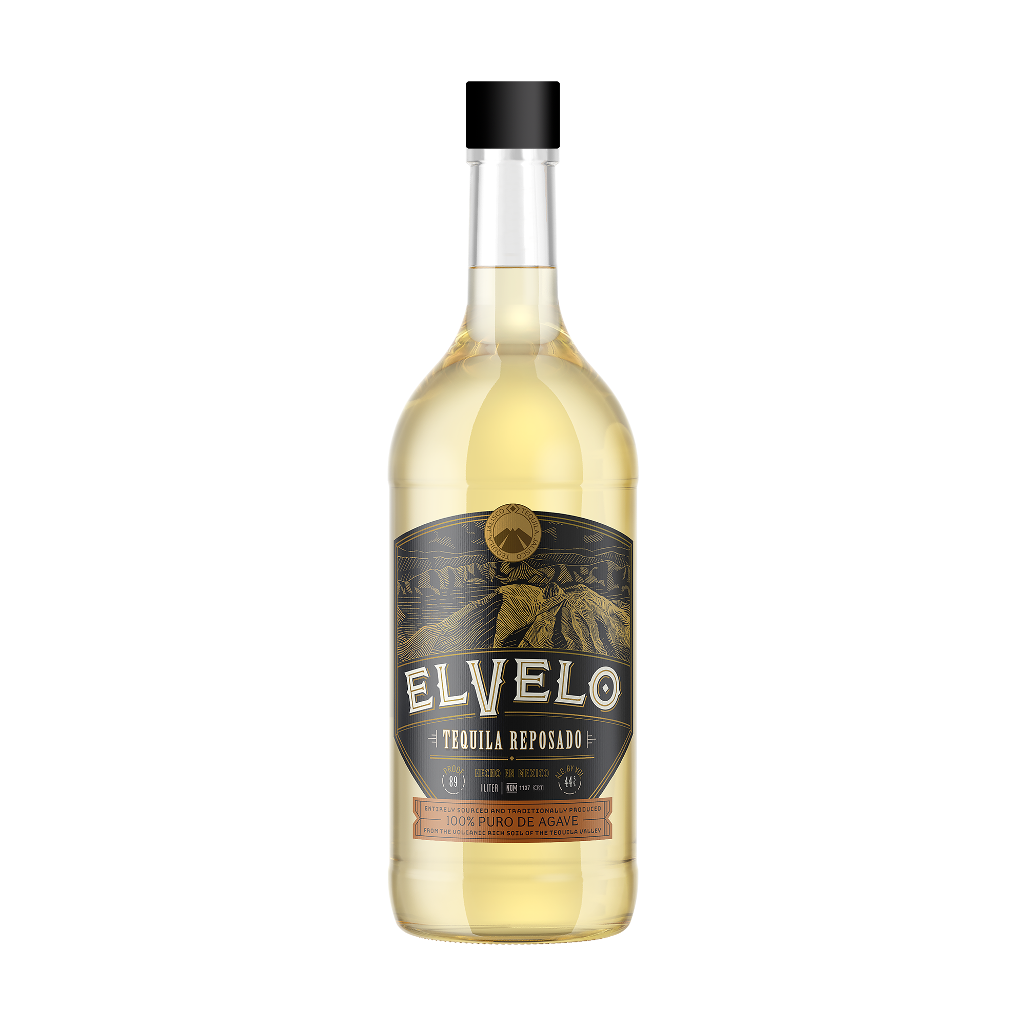 Elvelo Tequila Reposado 1000 ml