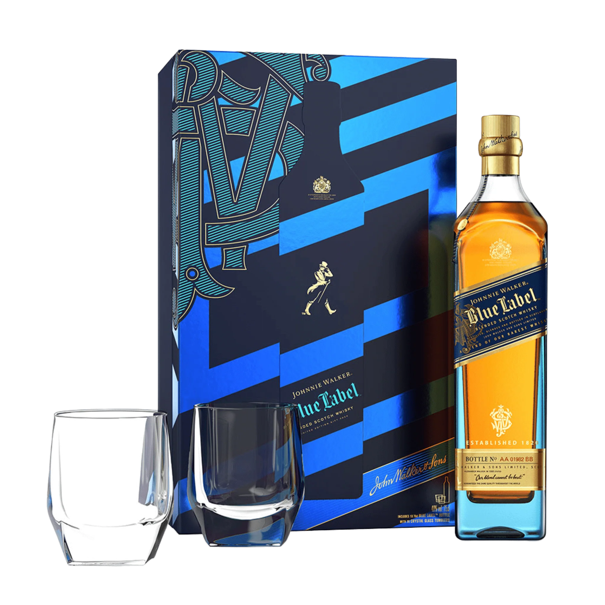 Johnnie Walker Blue Label /w gift set 750 ml