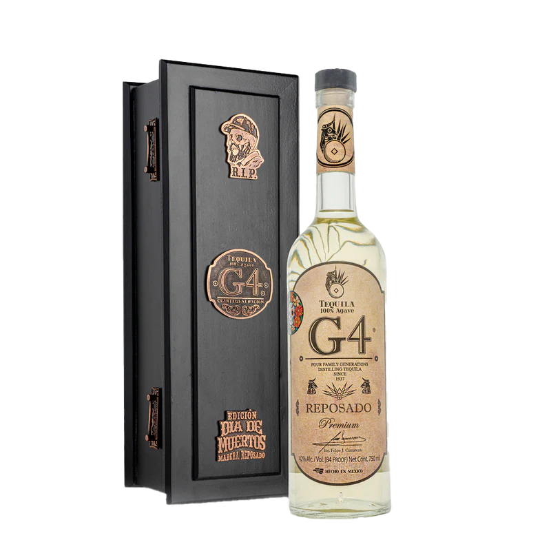 G4 Reposado De Madera Tequila Dia De Muertos 750 ml