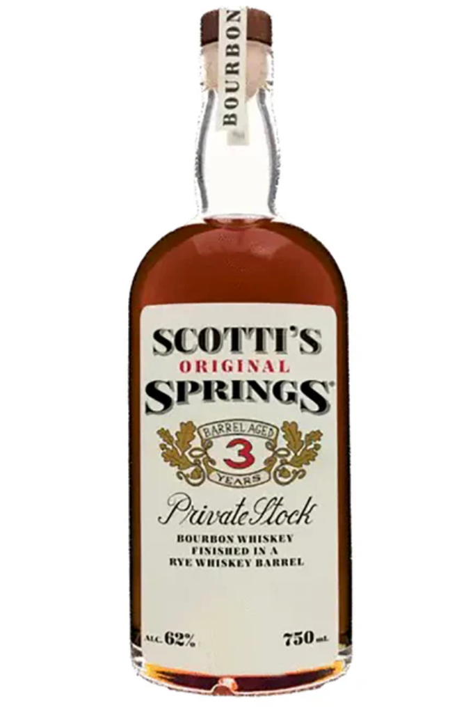 Scotti's Springs 3 Year Private Stock Barrel Aged Bourbon Finished in Rye Barrels 750 ml
